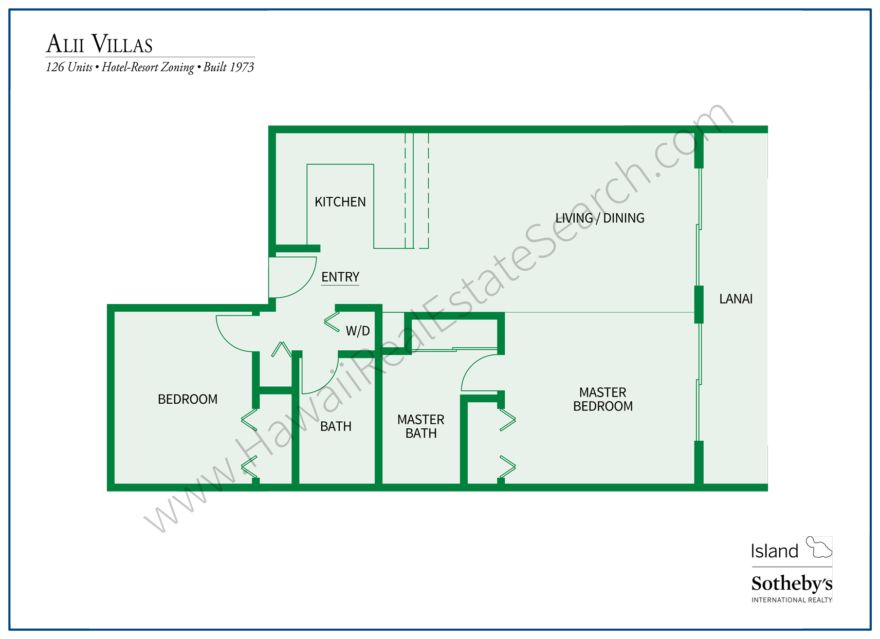 Floor Plan Alii Villas